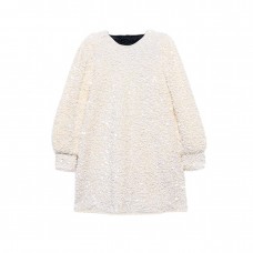 ABEL & LULA φόρεμα βελουτέ με πούλιες 15-05525-003 κρεμ